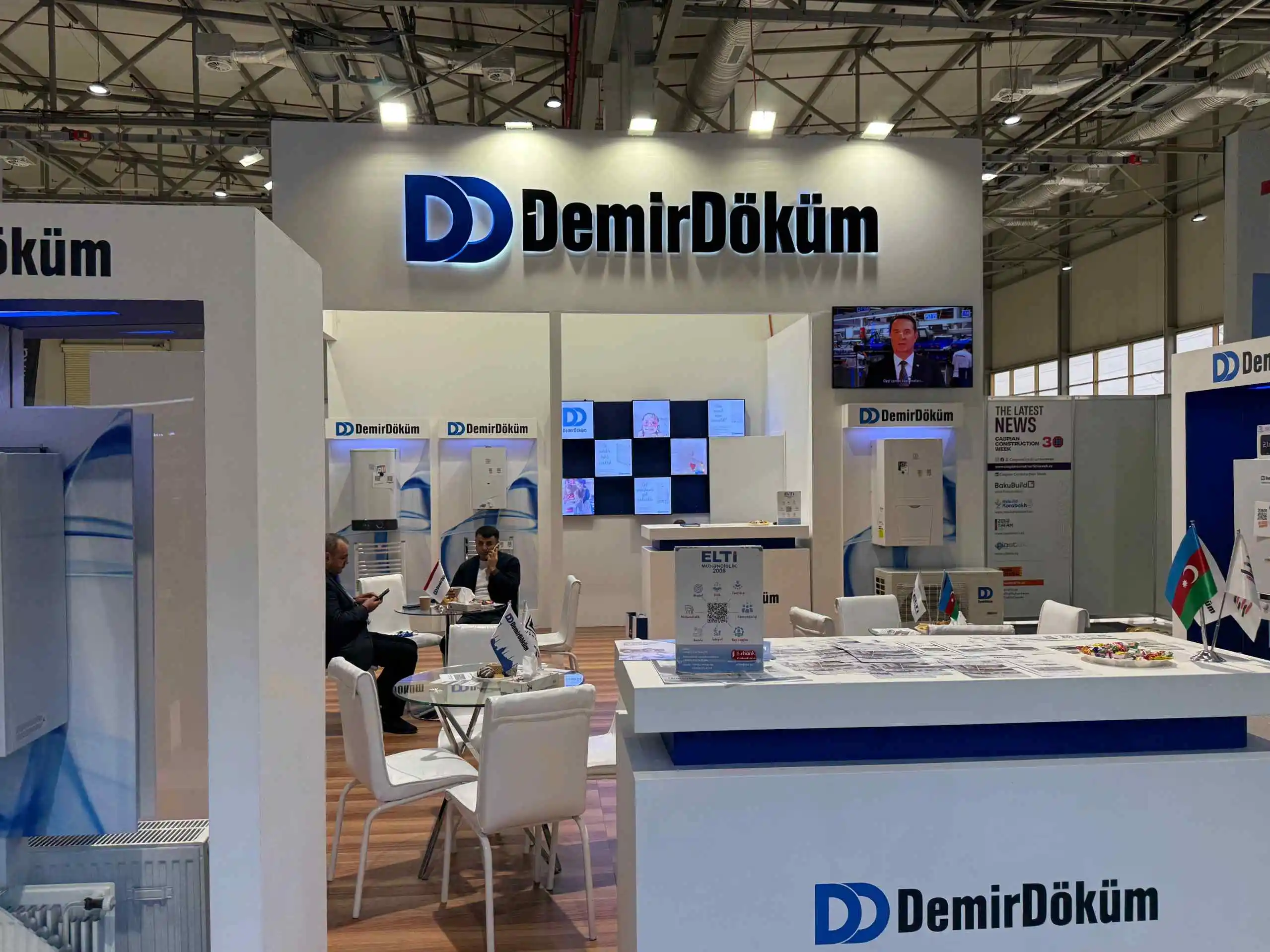 Türk Demir Döküm Fabrikaları Aquatherm Bakü fuar standı görünümü