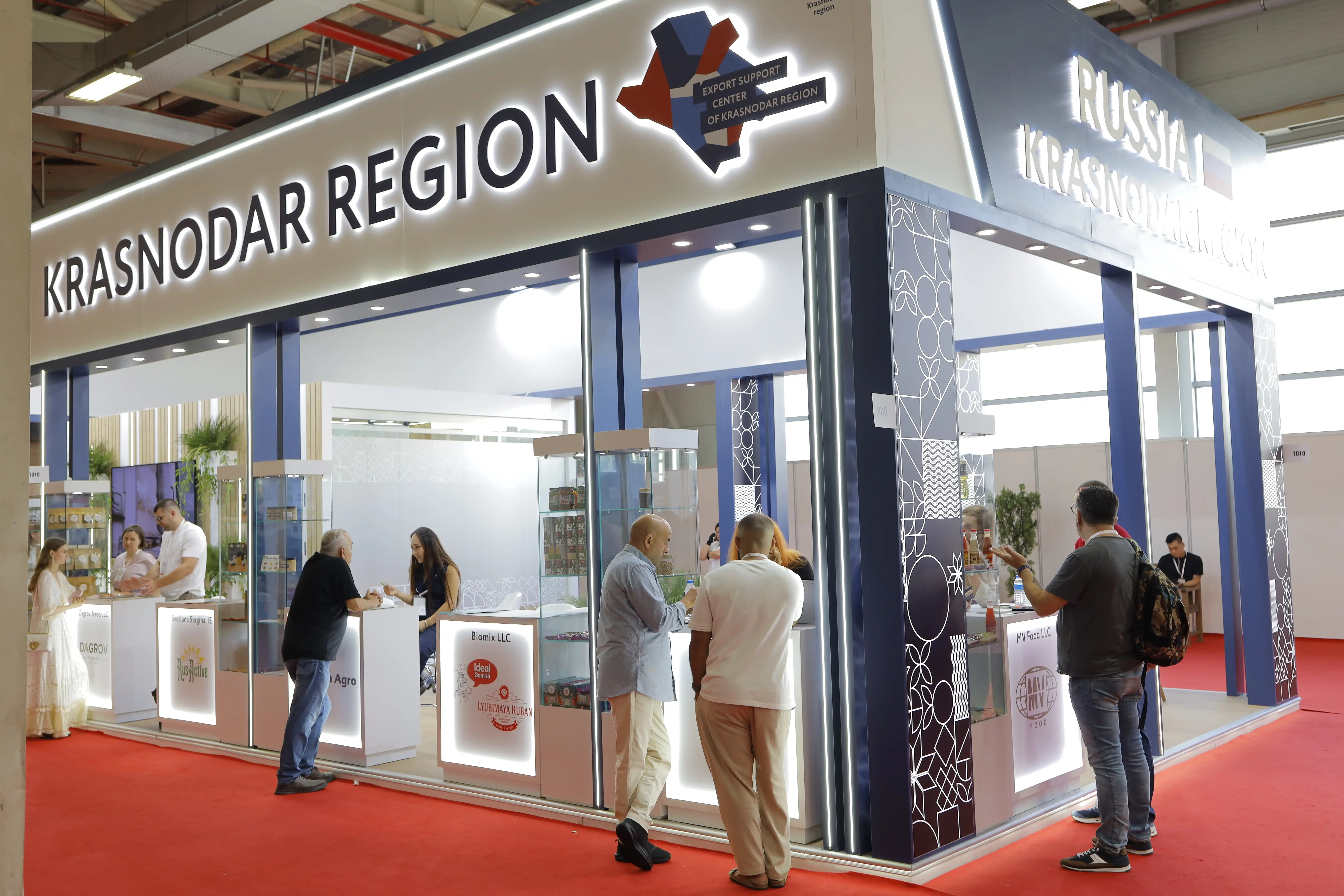 Rusya Krasnodar Region Foodist Istanbul 2026 İstanbul fuar standı görünümü