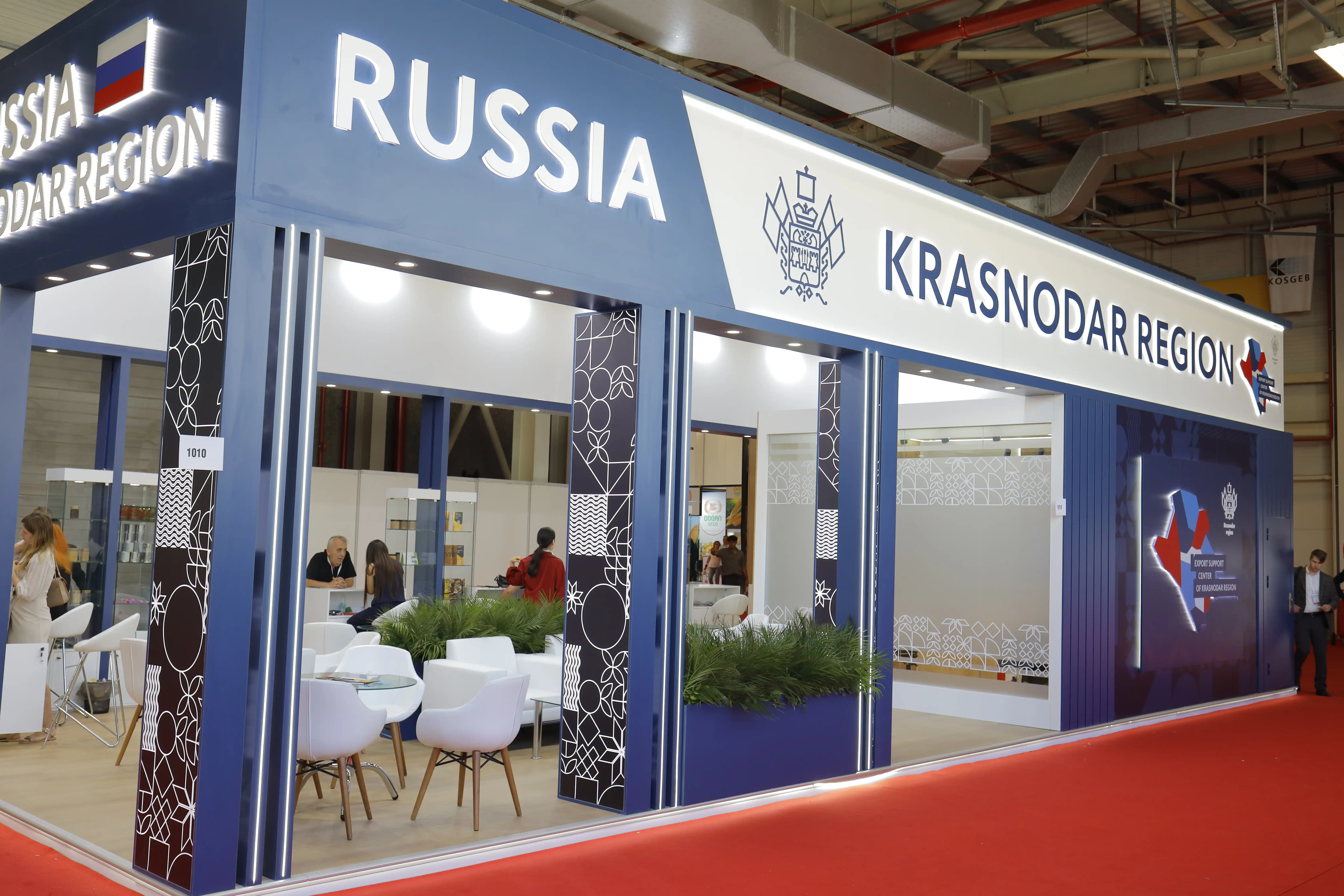 Rusya Krasnodar Region Foodist Istanbul 2026 İstanbul fuar standı iç mekan
