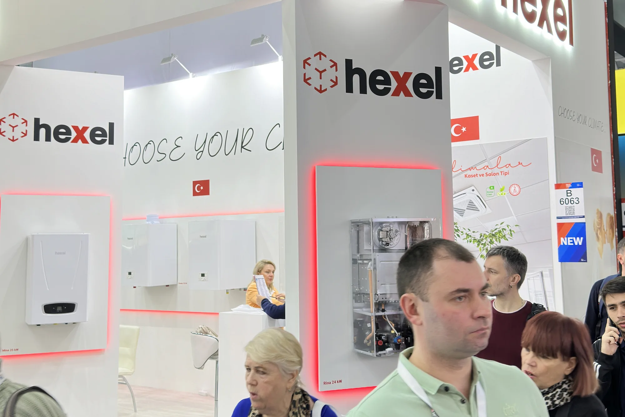 Hexel Kombi Aquatherm Moscow 2024 fuar standı uygulaması