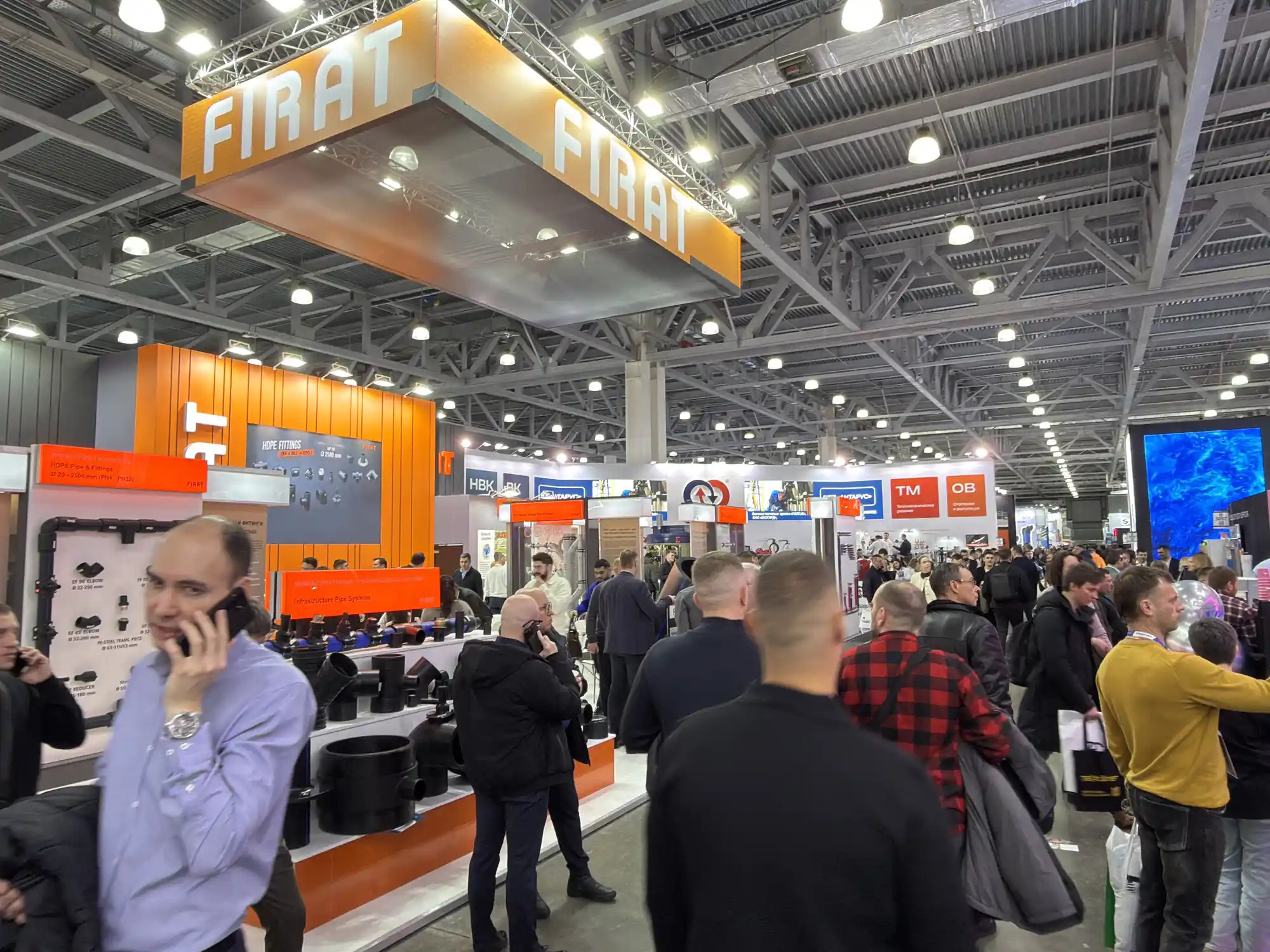 FIRAT PLASTİK Moskova Crocus Expo fuar standı