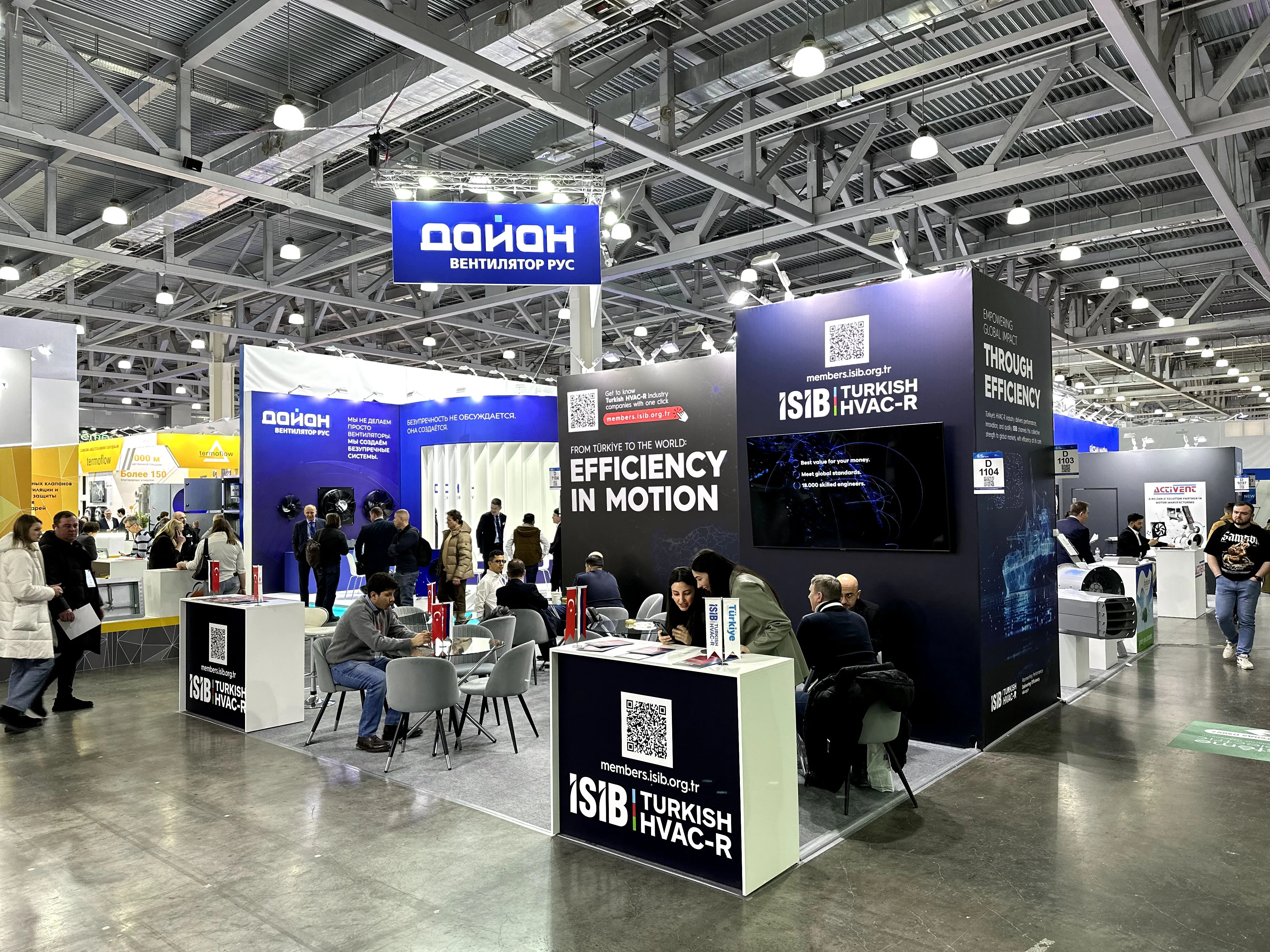 İSİB milli katılım pavilyonu fuar standı - Aquaflame Moscow 2026 Crocus Expo Center