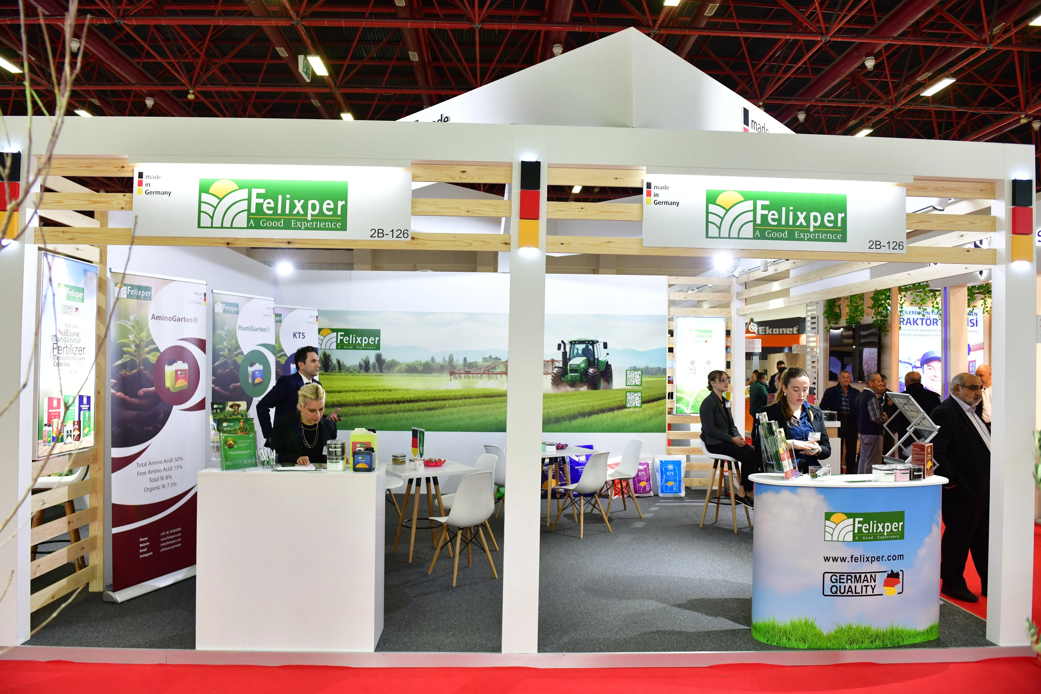 Made in Germany Growtech Antalya 2024 fuar standı görünümü