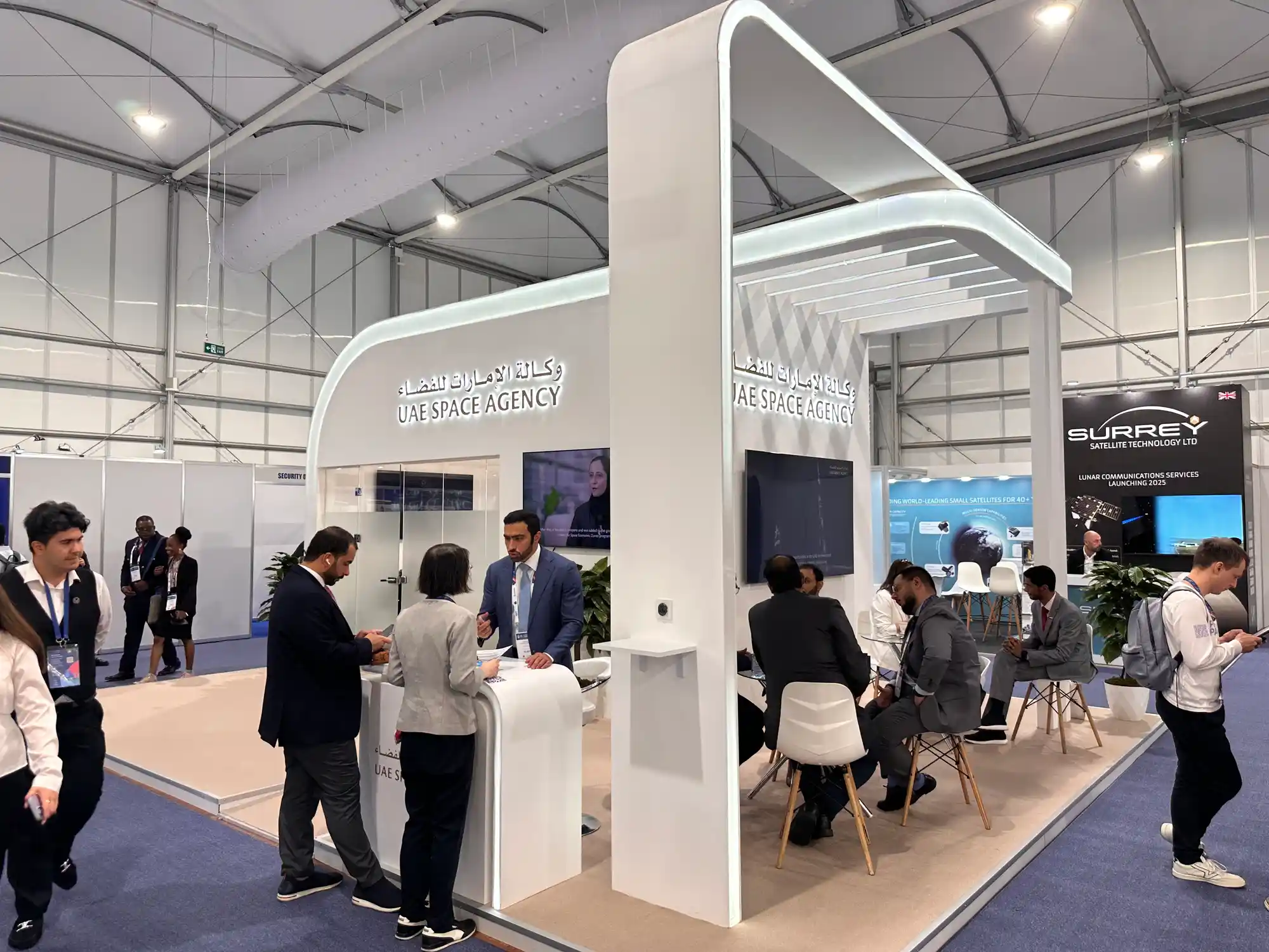 BAE Uzay Ajansı Bakü ADEX 2024 fuar standı teşhir alanı