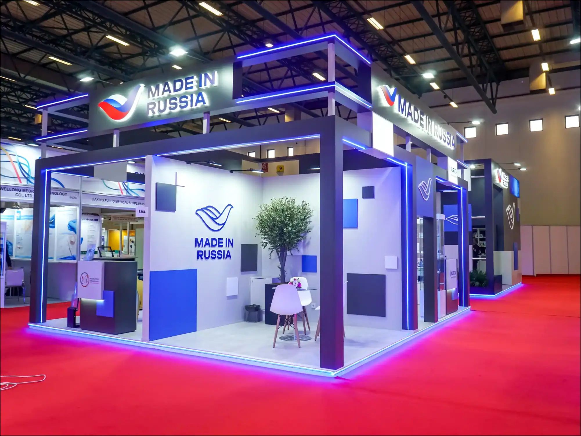 Rusya Sağlık Bakanlığı Expomed İstanbul fuar standı detayı